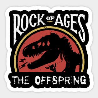 offs rock of ages Sticker